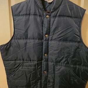 Vintage 1970'S Mens Rainfair Padded Vest made in the USA size XL